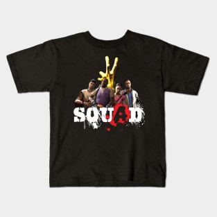 Left 4 Dead 2 Squad (white) Kids T-Shirt